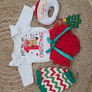 Baby's First Christmas Outfit Set